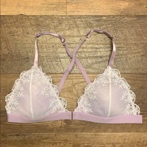 Tilly’s Purple Bralette with Lace - WORN ONCE!